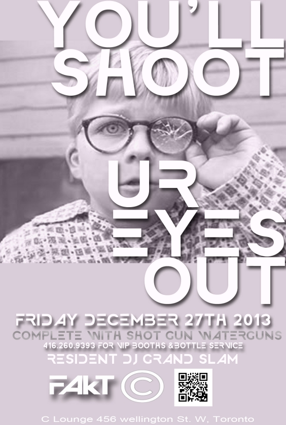 you'll shoot ur eye out