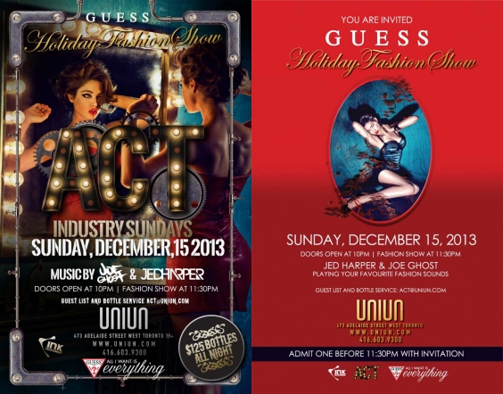 ACT Sundays GUESS FASHION SHOW & AFTERPARTY
