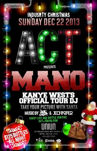 ACT SUNDAYS - *DJ MANO* Kanye Wests Offical DJ