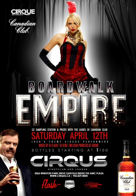 Cirque Saturday's | BOARDWALK EMPIRE | $100 Bottles