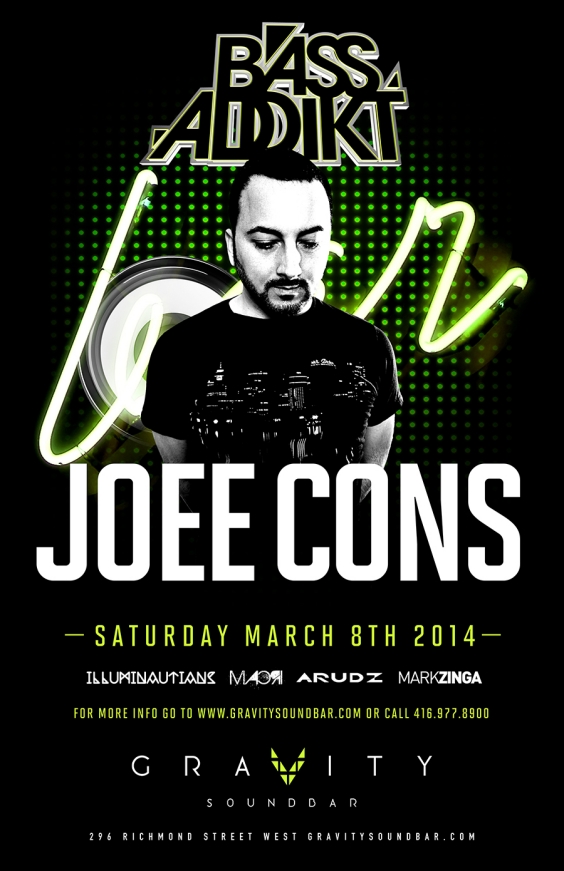 BASS ADDIKT SATURDAYS FT JOEE CONS - FREE B4 11PM
