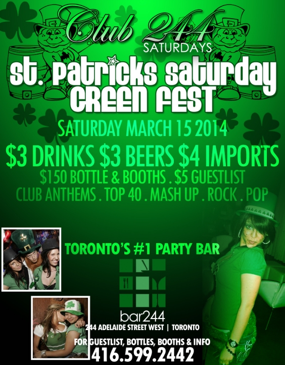 St Patricks Saturday GREEN Fest