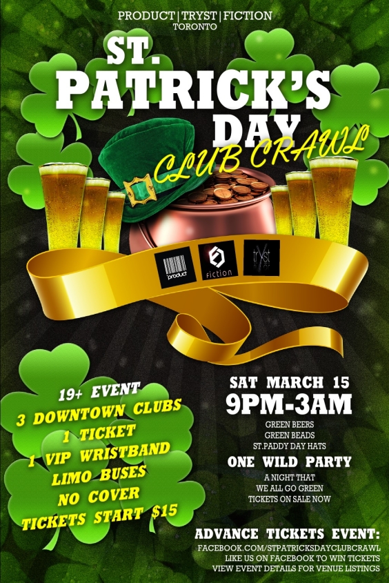 St.Paddys Day Club Crawl 2014