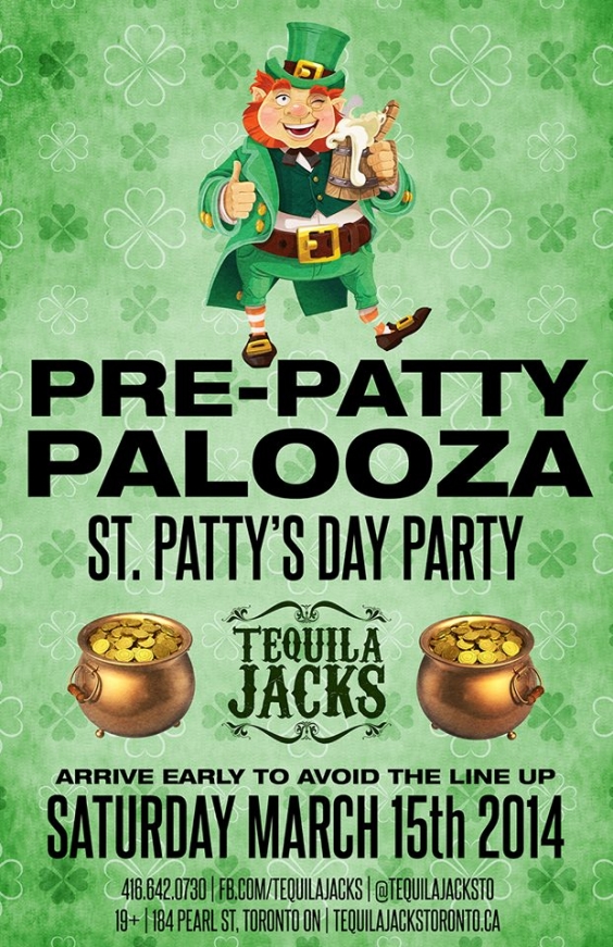 PRE PATTY PALOOZA SATURDAY MARCH 15