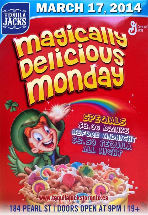 ST PATTYS DAY MONDAY MARCH 17