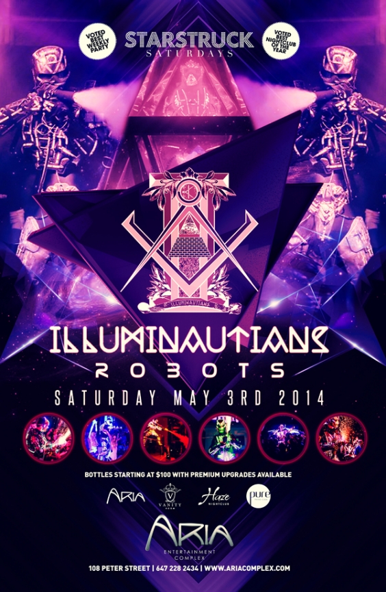 THE ILLUMINAUTIAN ROBOTS AT ARIA SATURDAY