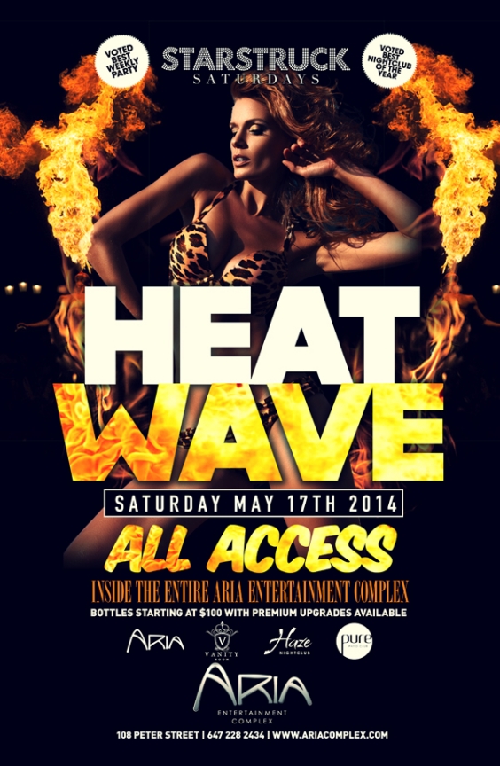 HEAT WAVE AT ARIA SATURDAY