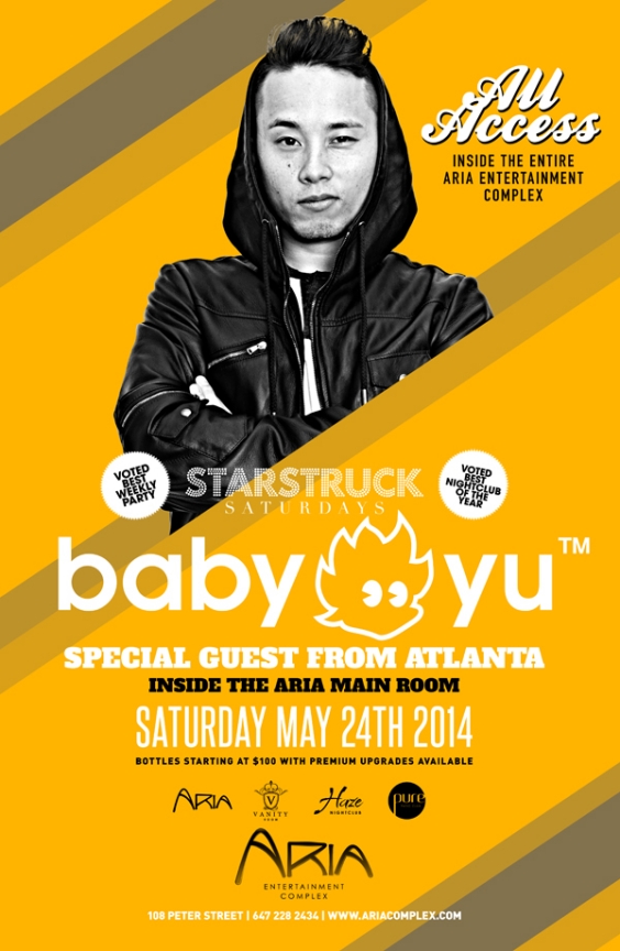 DJ BABY YU AT ARIA SATURDAY
