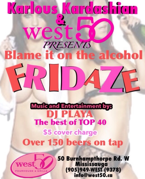 Blame it on the alcohol FRIDAZE!
