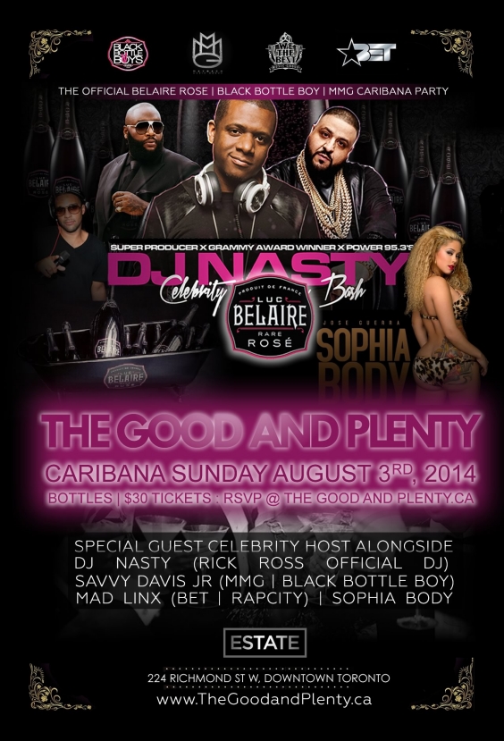 OFFICIAL BET x BELAIRE ROSE x MMG x BLACK BOTTLE BOYS CARIBANA PARTY: THE GOOD AND PLENTY