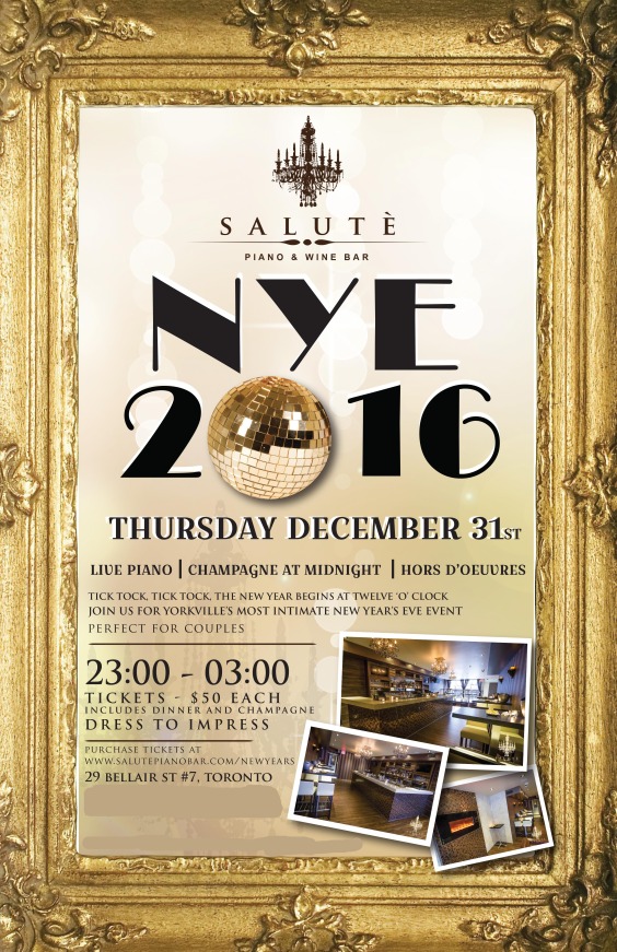 New Years Eve at Salute Piano Bar