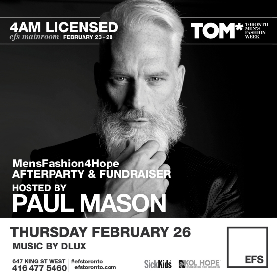 EFS Presents MensFashio4Hope Afterparty and Fundraiser