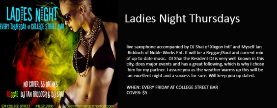Ladies Night Thursdays