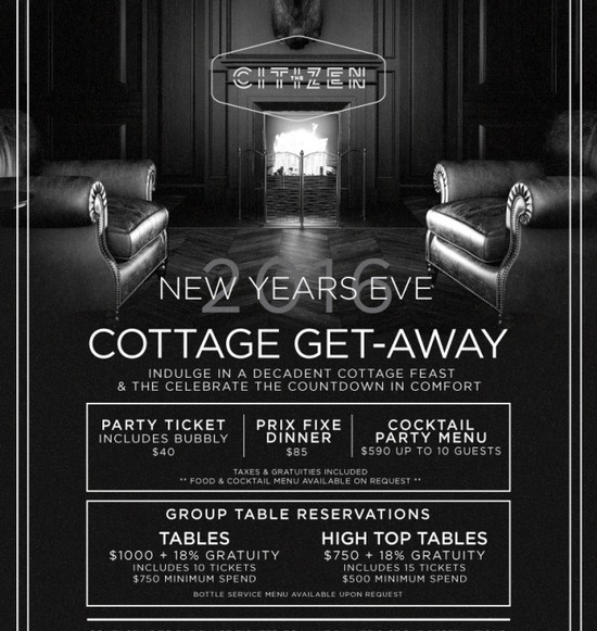 Cottage Get-Away NYE 2016