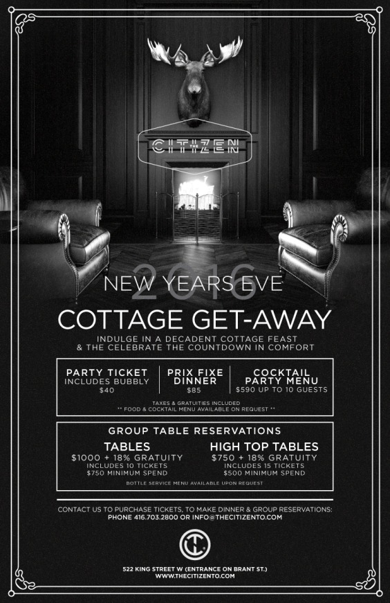 Cottage Get-Away NYE 2016