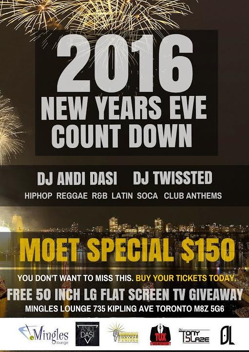2016 New Years Count Down @ Mingles Lounge