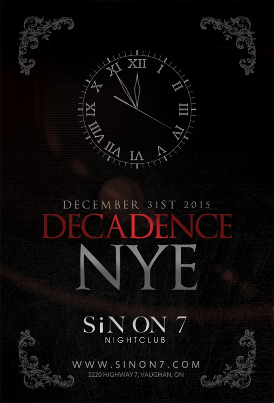 DECADENCE – NEW YEAR’S EVE
