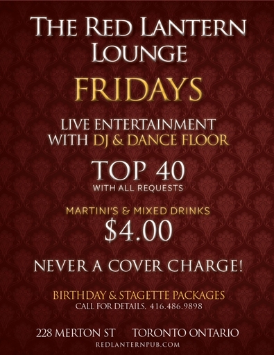 FRIDAY NIGHTS at the Red Lantern Lounge