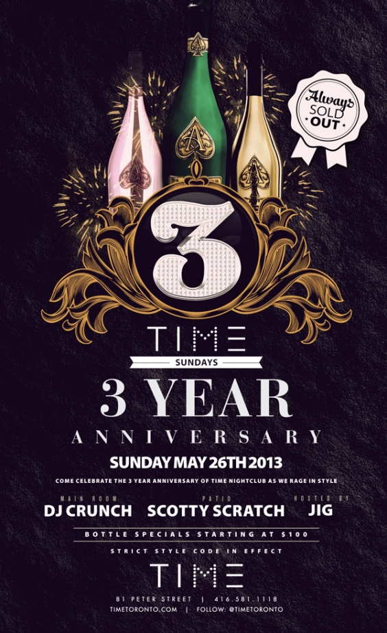 TIME SUNDAYS 3 Year Anniversary