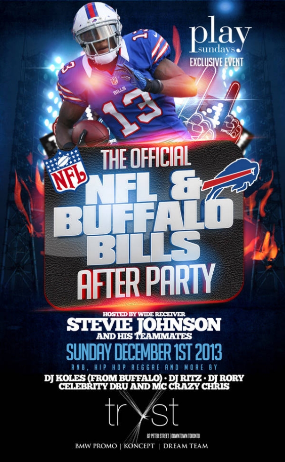 NFL CELEBRITY GAMEDAY AFTER PARTY BILLS VS FALCON'S