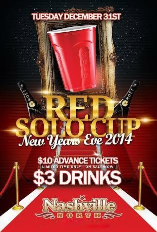Nashville North Red Solo Cup New Years 2014