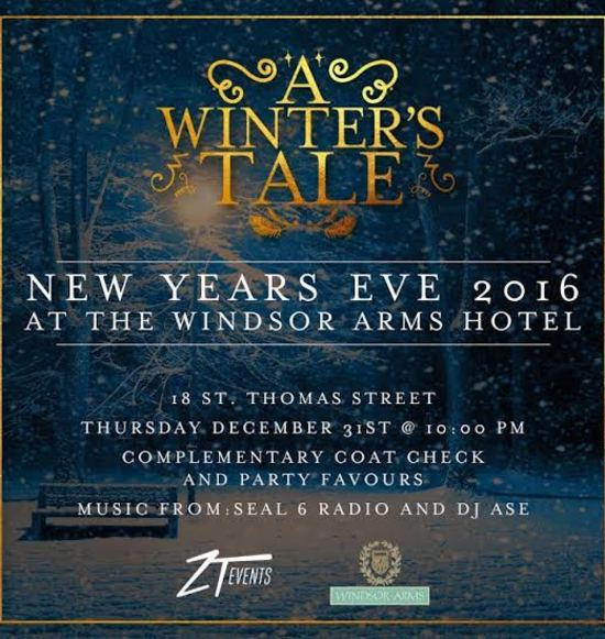 NYE 2017 at The Windsor Arms - 5 Star Hotel!