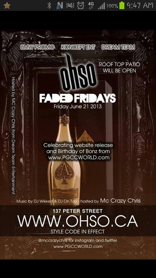 ROOFTOP PATIO OPEN @OHSO