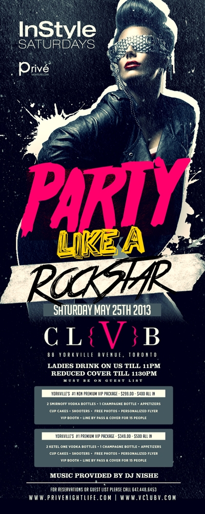Ladies drink free till 11pm | party like a rockstar – yorkville chic