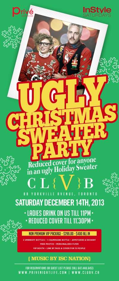 Ladies drink free till 11pm | Ugly Sweater Christmas Party!