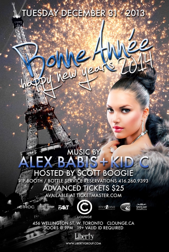 Bonne Année New Years Eve 2014