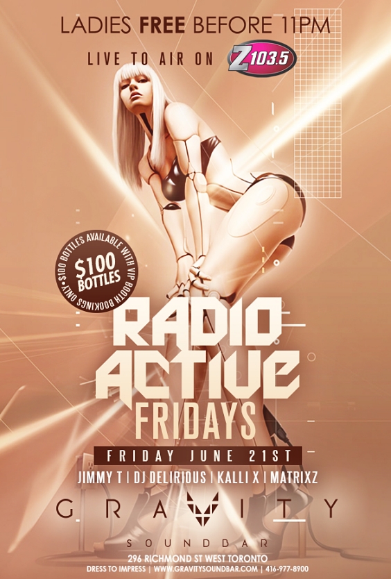 RADIO ACTIVE FRIDAYS LIVE TO AIR ON Z103.5