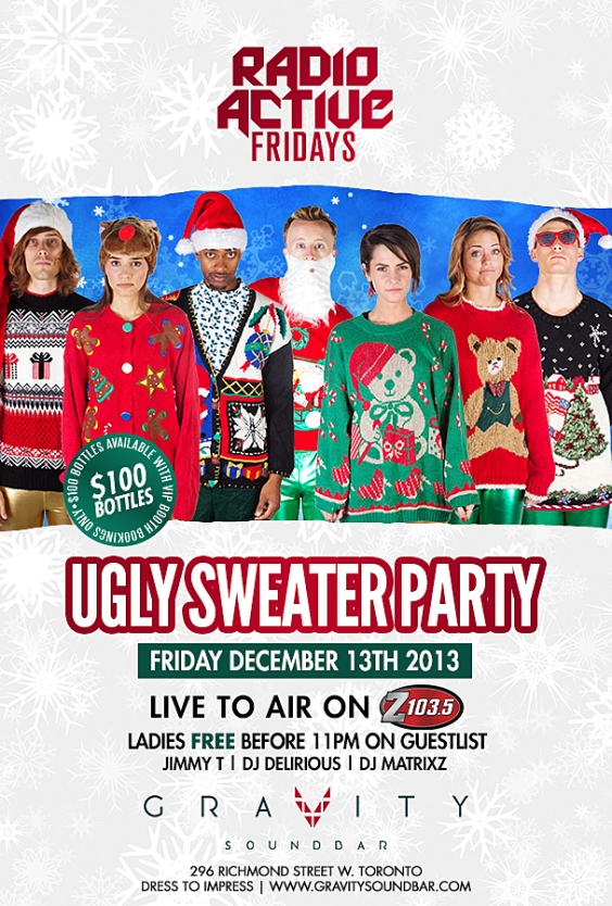 RADIO ACTIVE FRIDAYS LIVE TO AIR ON Z103.5 UGLY SWEATER PARTY