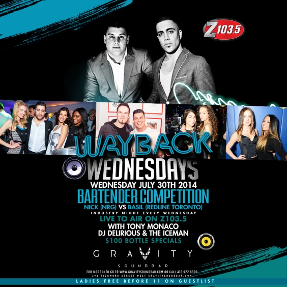 WAYBACK WEDNESDAYS - BARTENDER COMPETITION