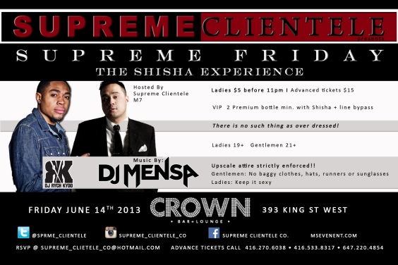 SUPREME FRIDAYS | LADIES FREE ON GUESTLIST