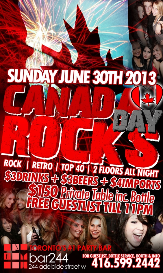 Canada Day Rocks Long Weekend Sunday