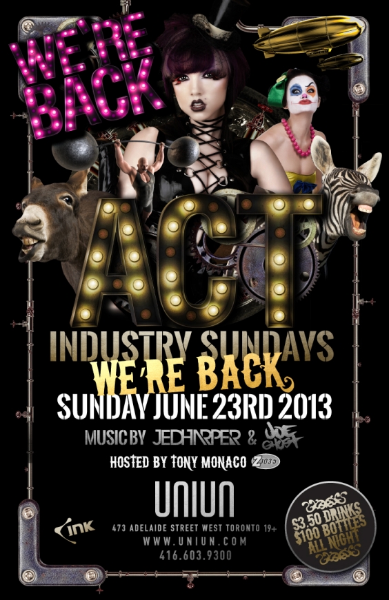 ACT IS BACK AT UNIUN NIGHTCLUB