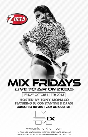 Mix Friday's Live to Air