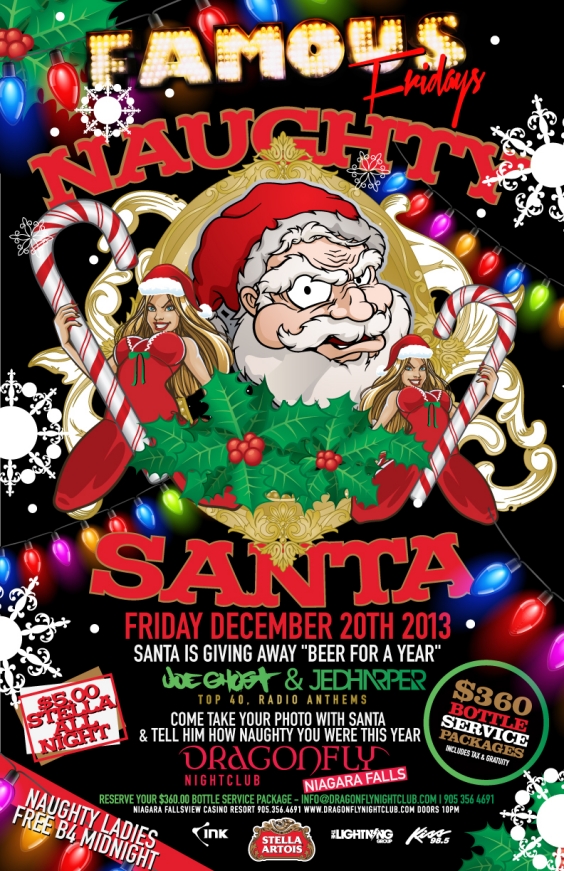 Famous Fridays Presents Naughty Santa