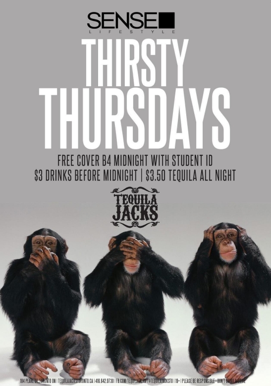 THURSDAY NOVEMBER 21 AT TEQUILA JACKS Tequila Jacks (Toronto)