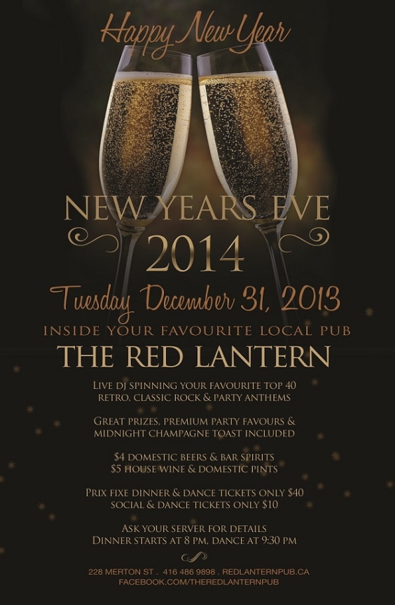 Red Lantern New Years Eve 2014