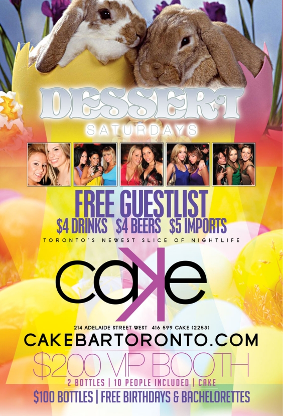 DESSERT SATURDAYS VIP PACKAGE