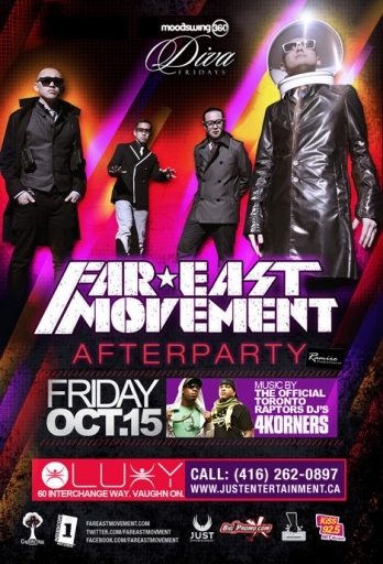 “LIKE A G6” FAR EAST MOVEMENT PERFORMING LIVE! @ LUXY FRI.OCT.15TH