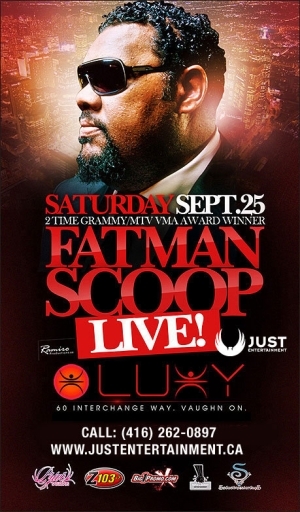 FATMAN SCOOP LIVE! SAT.SEPT.25 @ LUXY NIGHTCLUB