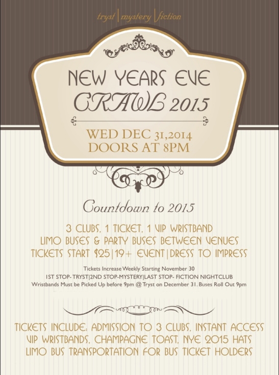 New Year's Eve Pub Crawl 2015- The Countdown
