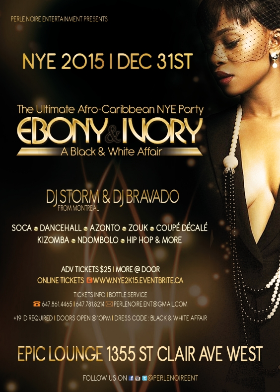 EBONY & IVORY - The Ultimate Afro-Caribbean NYE 2015 Party