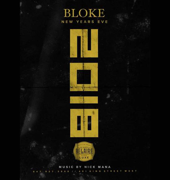 Bloke NYE 2018