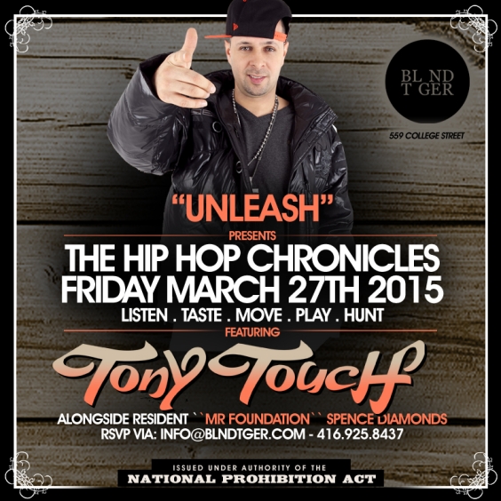 The Hip Hop Chronicles - TONY TOUCH Live From NYC