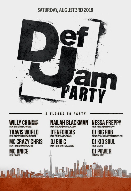 18th Annual Caribana Def Jam Celebrity Party 2019