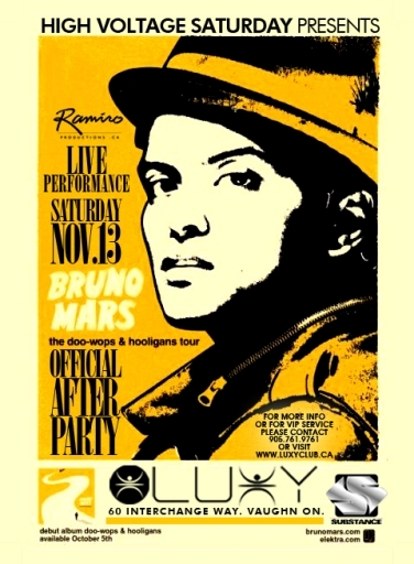 BRUNO MARS PERFORMING LIVE @ LUXY NIGHTCLUB