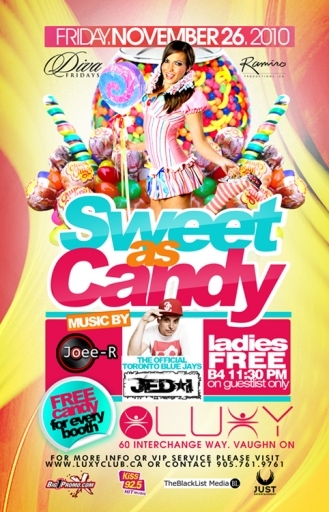 SWEET AS CANDY - LADIES FREE B4 12! @ LUXY NIGHTCLUB | DIVA FRIDAYS
